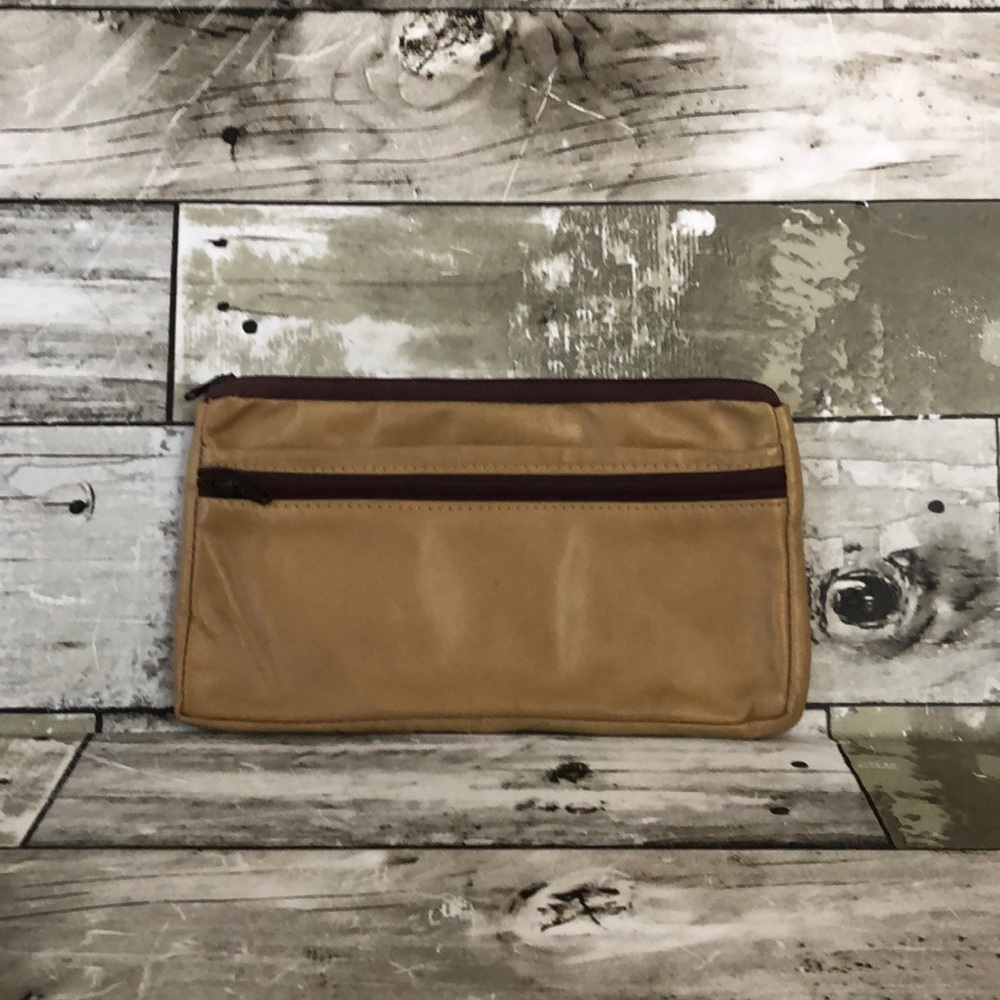 Vintage Brown Genuine Leather Coin Purse